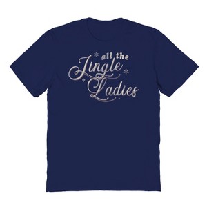 Rerun Island Men's Christmas All The Jingle Short Sleeve Graphic Cotton T-shirt - 1 of 1