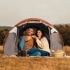LakeForest"3-4 Person Pop Up Tent, Waterproof, Instant Setup with Mosquito Net Windows & Carrying Bag"Green&Khaki - 3 of 4