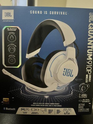 JBL Quantum 910P Wireless Gaming Headset with Active Noise Cancellation,  Head Tracking, & Bluetooth for PlayStation, Nintendo Switch, Windows & Mac