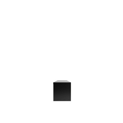 Black MDF Rectangular TV Stand with Cabinet