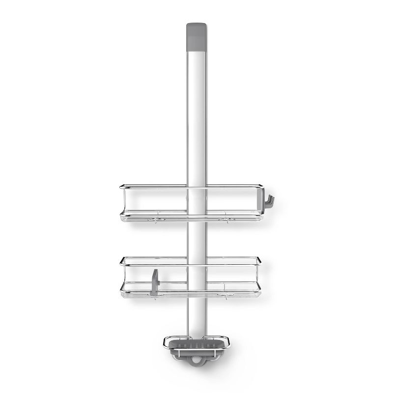 simplehuman Over Door Shower Caddy Stainless Steel/Anodized Aluminum Silver, 2 of 8