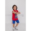 Disney Lion King Toy Story Mickey Mouse Cars T-Shirt Tank Top and French Terry Shorts 3 Piece Outfit Set Little Kid to Big Kid - 2 of 4