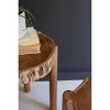 Acacia Wood Accent Table Set of 2 – Organic Live Edge Design – 20" Tall by Kalalou - 3 of 3