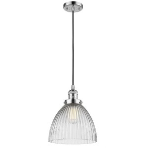 Seneca Falls - 1 Light Cord Hung Mini Pendant In Traditional Style-12 Inches Tall and 9.5 Inches Wide - 1 of 1