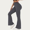 Anna-Kaci Active Women's High Waist Flare Leg Yoga Pants with Stretch Fit and Contoured Waistband - 3 of 4