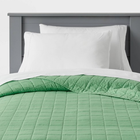 Sage Green Bedding Sets Twin Green Duvet Cover Set Solid Pattern Washed  Microfiber, No Filling