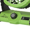 Comfort Gear® 8-In. Variable-Speed Rechargeable Utility Floor Fan with LED Light, FRC25, Green and Black - 3 of 4