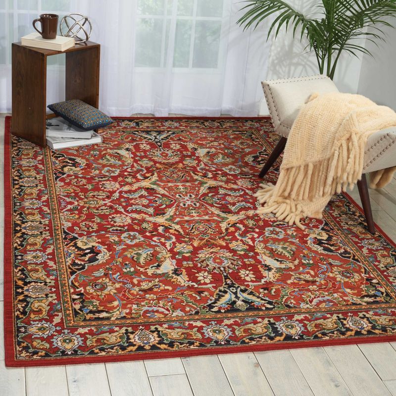 Nourison Timeless Red Area Rug TML15, 2 of 6