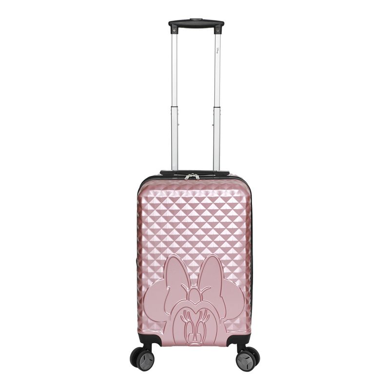 Disney Minnie Mouse Rose Gold 20” Carry-On Luggage With Wheels And Retractable Handle, 1 of 9