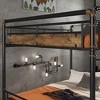 TIRAMISUBEST Metal Bunk Bed with Ladder and Guardrail, Industrial Detachable Bunkbeds with Safety Guard Rails for Teens - 4 of 4