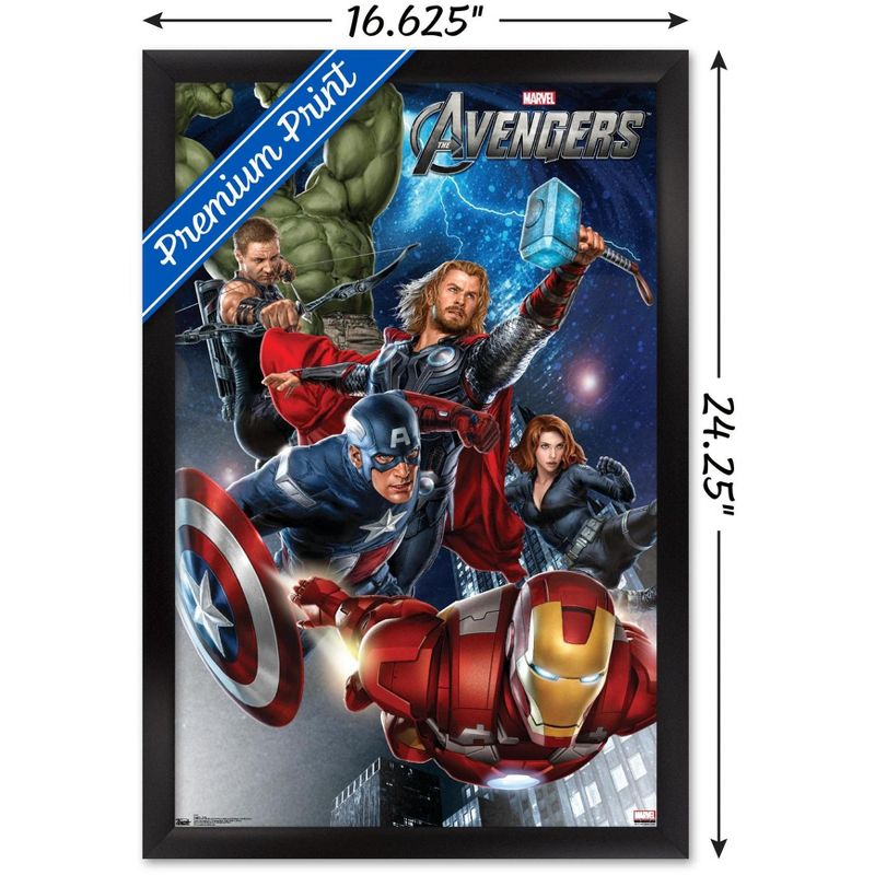 Trends International Marvel Cinematic Universe - Avengers - Group Framed Wall Poster Prints, 3 of 7