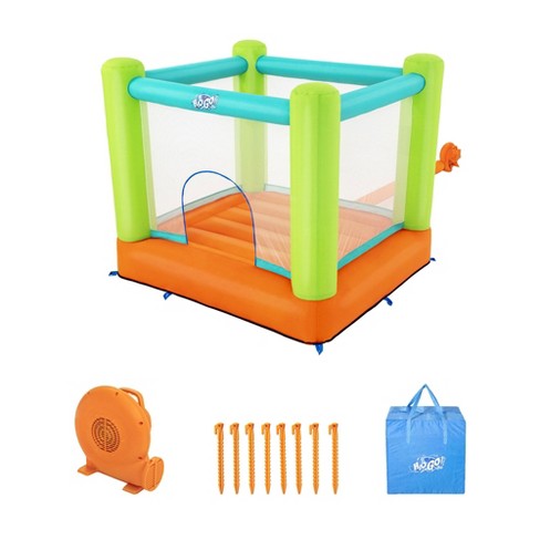 Intex 48259EP Inflatable Jump-O-Lene Castle Bouncer Indoor Outdoor Kids  Jump Bounce House for 2 Kids, Ages 3 to 6 Years 