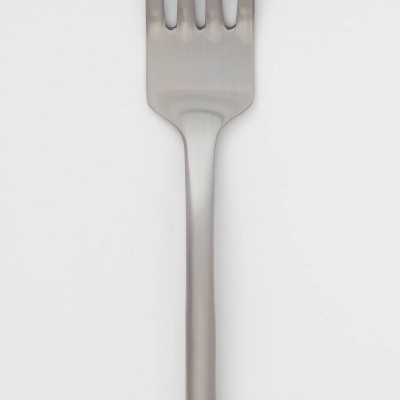 20pc Ashby Flatware Set Silver - Threshold™: Stainless Steel Silverware, Service for 4, Forks Spoons Knives Set missing accessories