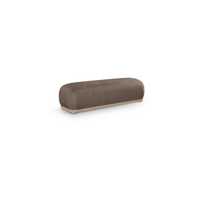 Meridian Furniture,Calum Chenille Fabric Bench