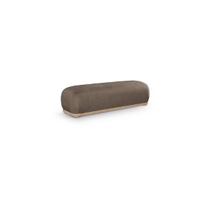 Meridian Furniture,Calum Chenille Fabric Bench - 1 of 4