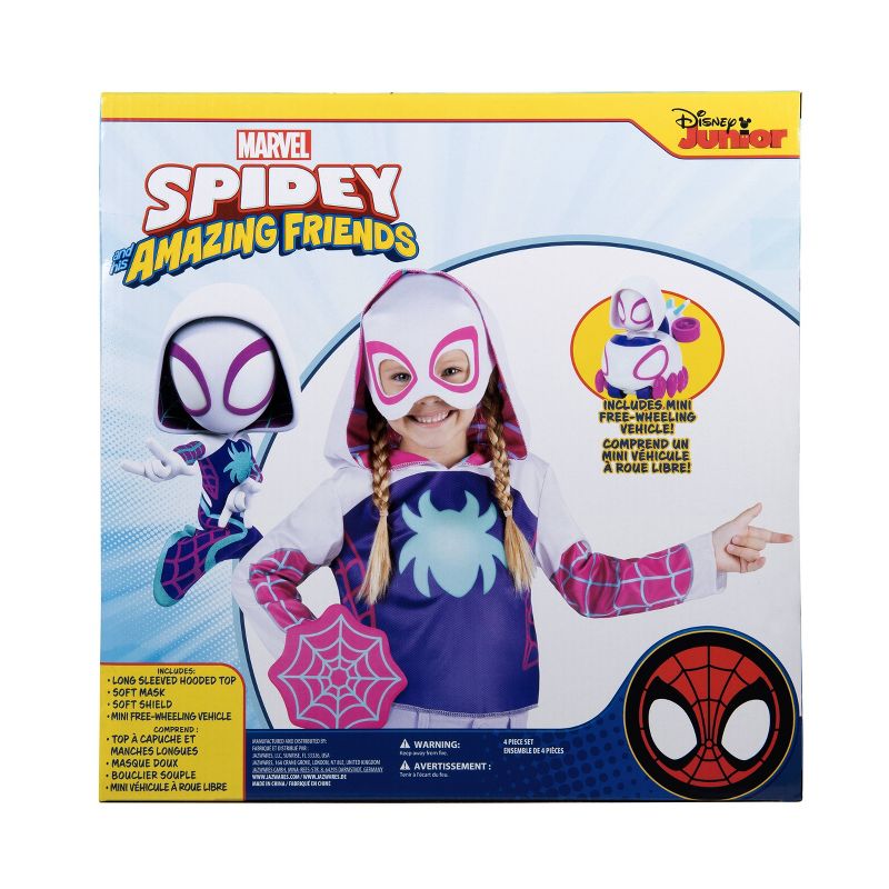 Spidey &#38; His Amazing Friends Ghost Spider Toddler Dress-Up Box Set, 4 of 16