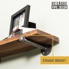 RESTORE Autumn Brown 24 in. Shelves with Straight Brackets - 3 of 4
