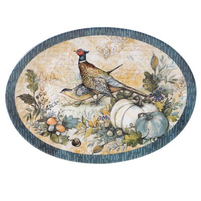 14" x 10" Earthenware Harvest Gatherings Oval Platter - Certified International