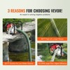 VEVOR Gasoline Powered Trash Pump, 2 in/50 mm, 7HP 132GPM 4-Stroke Gasoline Engine Water Transfer Pump with 25 ft/7.62 m Outlet Hose Max 98 ft Lift - 4 of 4