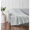 50"x60" Striped Chenille Throw Blanket White/Green - Brooklyn Loom - 4 of 4
