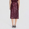 Women's Sequin Pencil Skirt - A New Day™ Burgundy - 2 of 4
