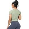 Workout Crop Tops for Women Short Sleeve Workout Shirts for Running Gym Yoga Athletic Exercise - 2 of 4
