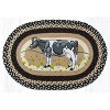 Earth Rugs Cow in Field Oval Patch Tread 20"x30" – Rustic Farmhouse Braided Jute Rug with Country Livestock Design - 2 of 3