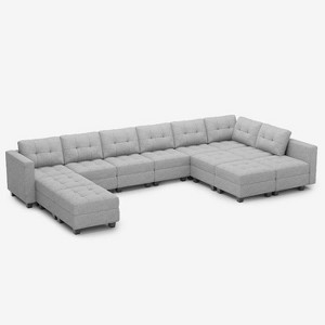 Belffin 12 Seats + 10 Sides Modular Weave Sofa with Storage Seat - 1 of 4