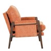 Sapphtopaz Accent Chair Velvet Upholstered Modern Lounge Chair with Solid Wood and Thick Seat Cushion Living Room Chair Comfy Chair for Living Room - 3 of 4