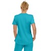 Medichic Scrubs Women's V-Neck Notch Fashion Stretch Scrub Top with Two Pockets, Flex Easy Care Fabric - 2 of 4