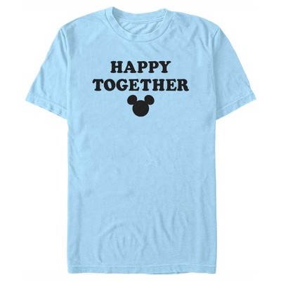 Men's Mickey u0026 Friends Happy Together Silhouette Logo T-shirt : Target