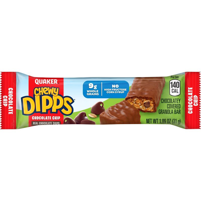 Quaker Chewy Dipps Chocolate Chip Granola Bars - 15.3oz/14ct, 5 of 11