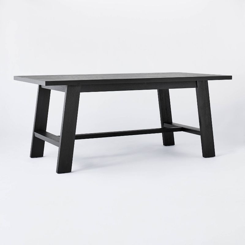 72&#34; Linden Rectangular Wood Dining Table Black - Threshold&#8482; designed with Studio McGee, 1 of 7