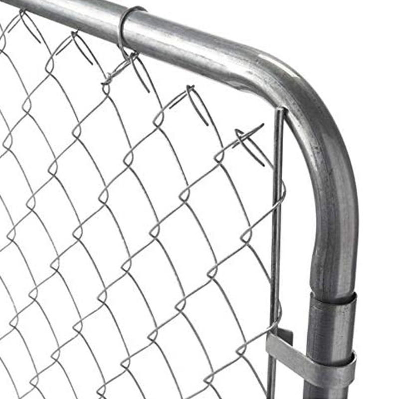 Adjust-A-Gate Fit-Right Chain Link Fence Walk-Through Gate Kit, Metal Fencing Gate with Round Corner Frame, 4 of 6