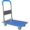 VisioGear Foldable Push Cart Dolly, Moving Platform Hand Truck with 360 Degree Swivel Wheels, Blue, 28.7"*19"*32.5" - 4 of 4