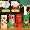 4/8/12 Pcs Christmas Car Tissue Holders with Facial Tissues, Round Travel Tubes for Car Cup Holders - 3 of 4