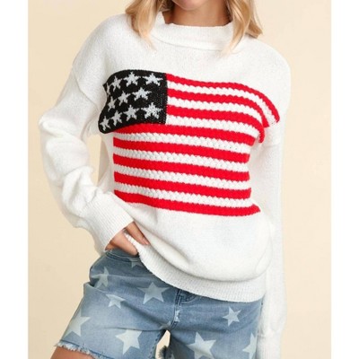 Women's Wo's You're A Grand Ol Flag Sweater - Haptics