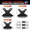 Attop Adjustable Weighted Vest 4-10lb/12-18lb/20-32lb Unisex with 6 Weights & Large Pocket for Home Workout Running Walking Strength Training, Black - 3 of 4