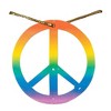 Forum Novelties Hippie Rainbow Peace Medallion Necklace Costume Accessory - 3 of 3