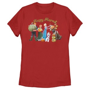 Women's Frozen Happy Harvest T-Shirt - 1 of 4