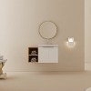 Bencmate Bathroom Storage Cabinets, 24 Inch Bathroom Vanity with Sink, Bathroom Sink Cabinet with Soft Close Doors and Metal Handle, Small Bathroom - 2 of 4