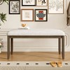 Sapphtopaz Modern Ottoman Shoe Bench Vanity Stool with Metal Legs Footstool Entryway Bench for Living Room, Bedroom, Fitting room - 4 of 4