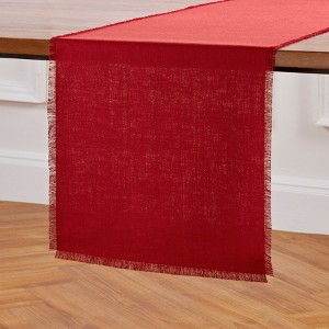 Solino Home Linen Fringe Table Runner - 1 of 4