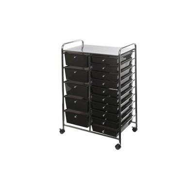 Seville Classics 15 Drawer Steel Organizer Wheeled Cart Target