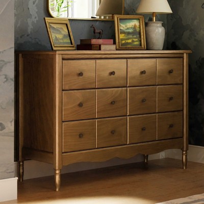 Liberty Natural Walnut Double Dresser with 6 Drawers