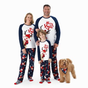 PATPAT Family Christmas Pjs Matching Sets Holiday Jammies Sleepwear Christmas Pajamas for pets - 1 of 1