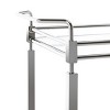 Ingrid 2 Tier Bar Cart - BCT8000A - Chrome/Glass - Safavieh - 3 of 4