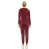 Women's 2 Piece Velour Tracksuit Set - White Mark - 3 of 4
