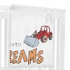 Sweet Jojo Designs Boy Baby Milestone Blanket Construction Truck Red Blue and Grey - 2 of 4