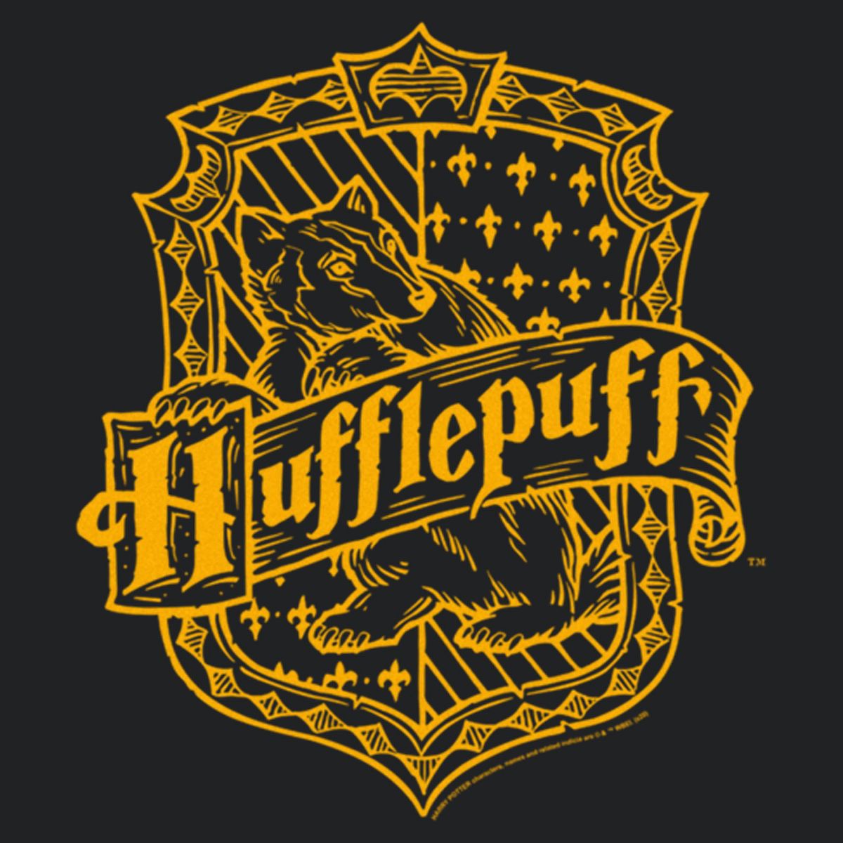 Women's Harry Potter Hufflepuff Lined Crest Racerback Tank Top - thumbnail 2